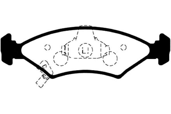 KAVO PARTS Комплект тормозных колодок, дисковый тормоз BP-4006